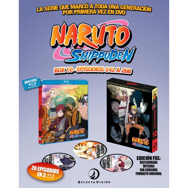 Naruto Shippuden Caja 10 (episodios 242 A 267) ... image number null