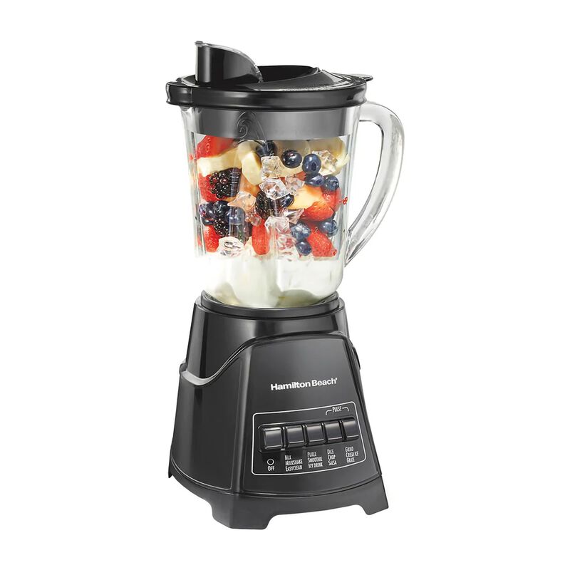 Licuadora Power Elite 1.1l Inoxidable Negra Ham... image number null