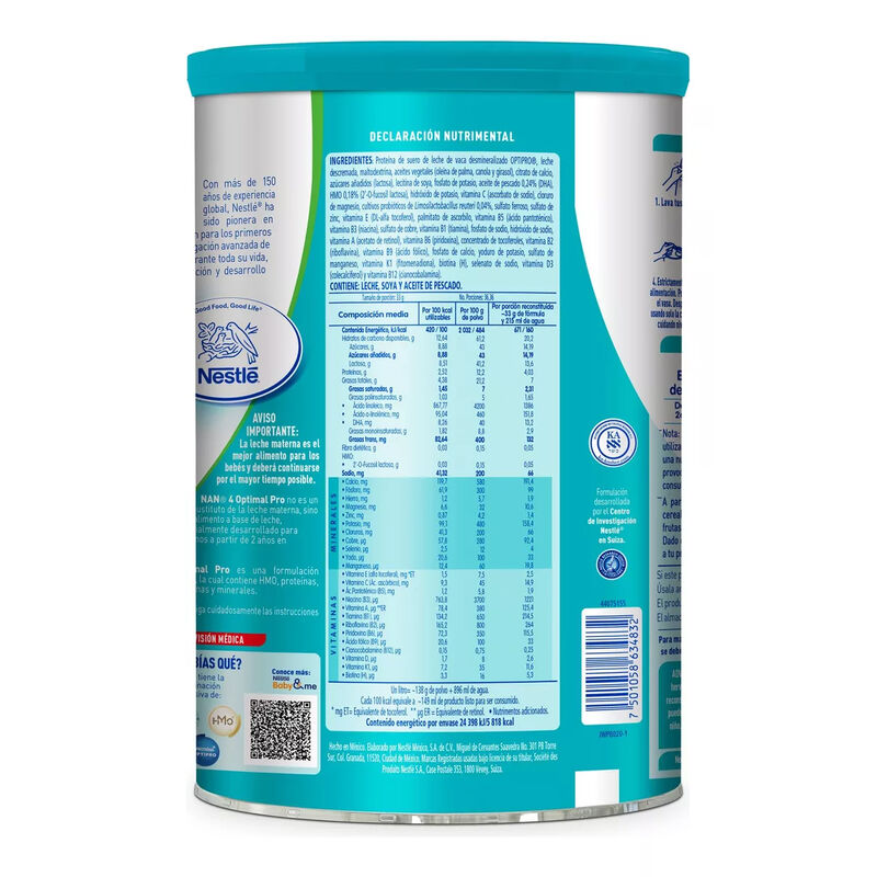 F&oacute;rmula Infantil Nan Optimal Pro Etapa 4, 1.2kg... image number null