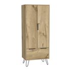 Closet Ali Café Claro y Wengue Virtual Muebles
