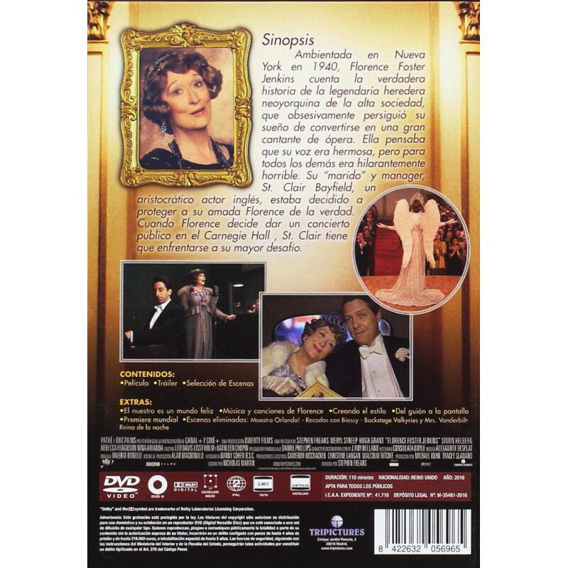 Florence Foster Jenkins [dvd] image number null