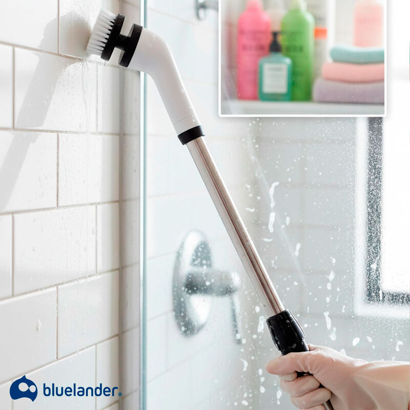 Cepillo El&eacute;ctrico de Limpieza para Ba&ntilde;o, 7 Cabe... image number null