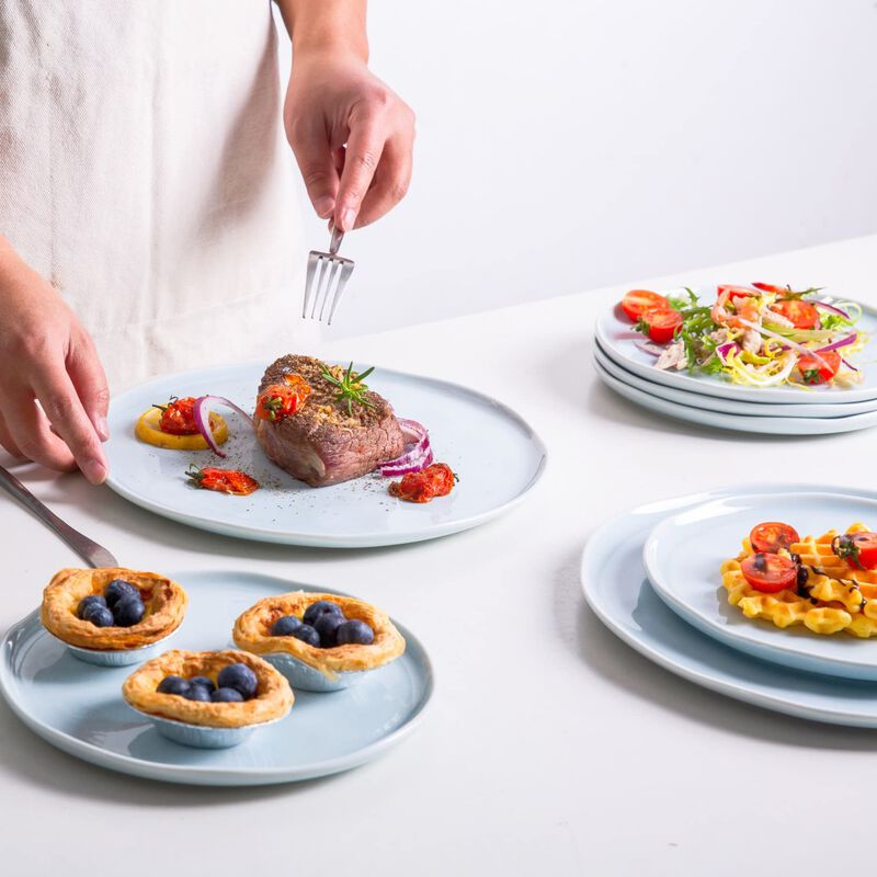 Platos De Ensalada Leratio 6 Uds 21 Cm Porcelan... image number null