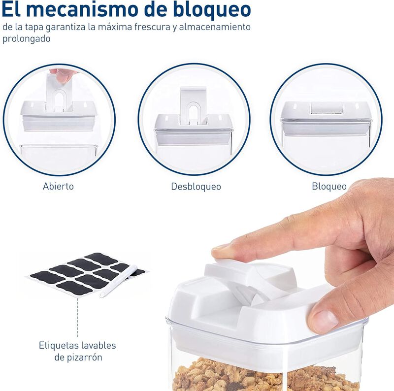 Juego de Recipientes Herm&eacute;ticos para Alimentos ... image number null