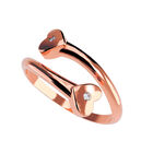 Anillo de Compromiso en Oro Rosa 10K con Circonia -  Talla:8.5/ FJ719-10R-CZ-85