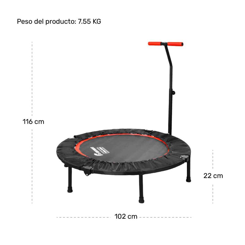 Trampol&iacute;n Aerobics Plegable Barra Fitness Ejerc... image number null