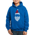 Sudadera Con Capucha Word Art Para Ni&ntilde;o - Santa Claus - Azul Rey