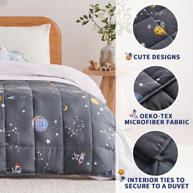 Manta Pesada Anfie Kids Space Grey De 2,3 Kg (3... image number null