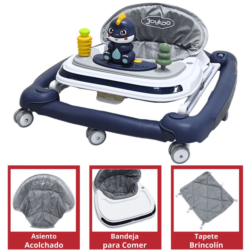 Andadera para Bebé Mecedora Dino Musical Bastón... image number null