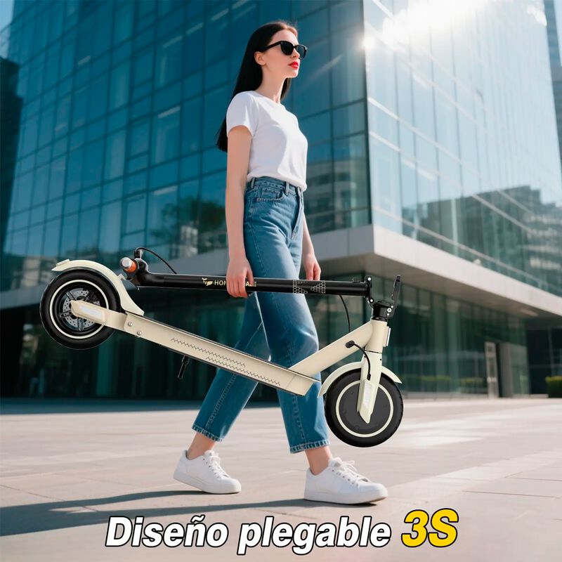 Scooter Eléctrico Honey Whale E9T Beige image number null