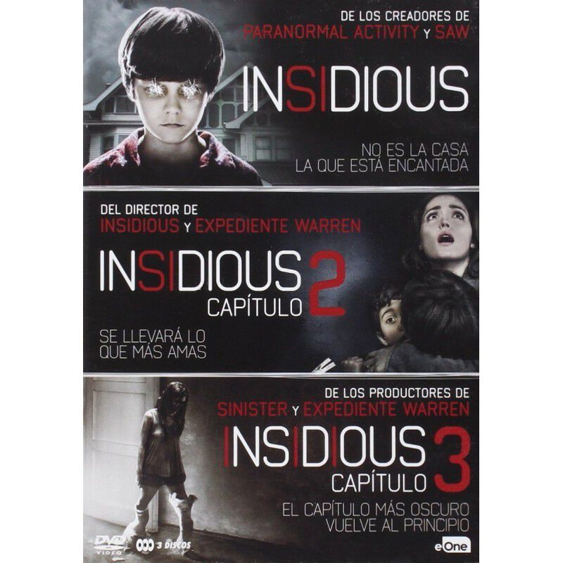 Paquete de Insidious 1, 2 y 3 [DVD] image number null