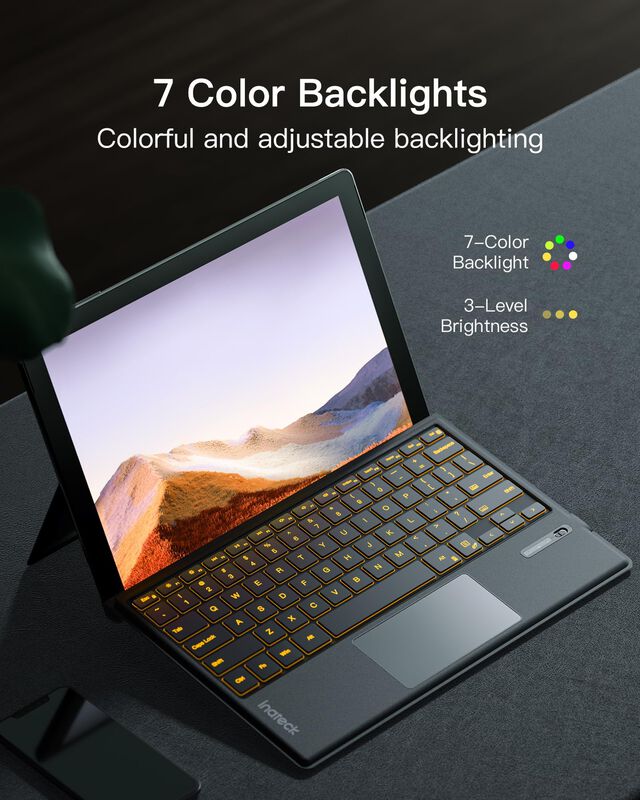 Teclado Inateck Surface Pro 7 Con Panel T&aacute;ctil ... image number null