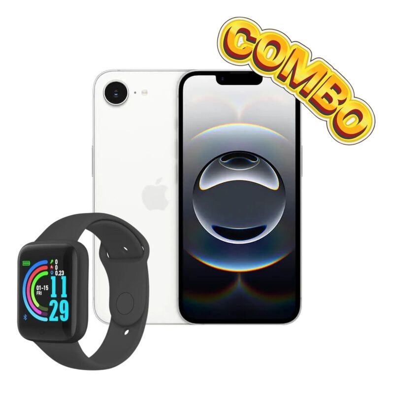 iPhone 16e 128GB Blanco + Smartwatch image number null