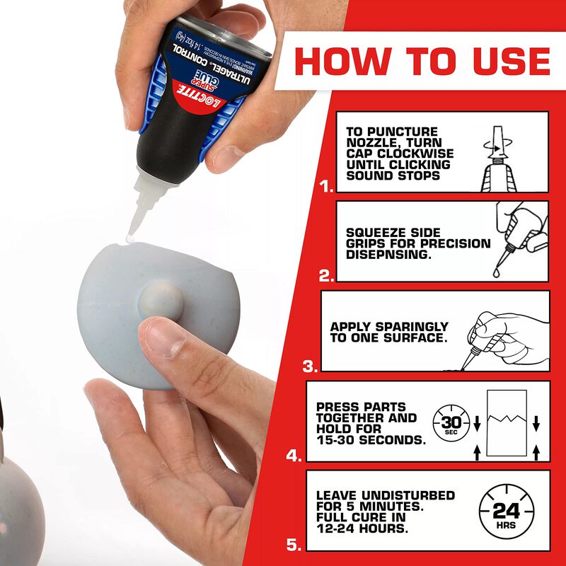 Super Glue Loctite Ultra Gel Control, 4 Ml, Tra... image number null