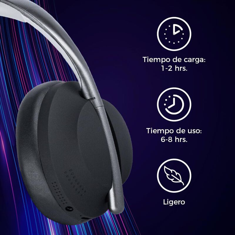 TechZone Audífonos DJ Ultra Bass Bluetooth V5.2 image number null