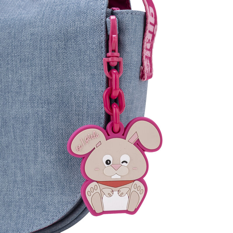 Bolsa Briefcase Para Ni&ntilde;as Con Charm Color Azul image number null