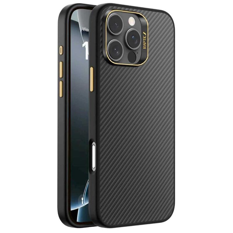 Funda RAPTIC Aramid para iPhone 16 PRO Negra co... image number null