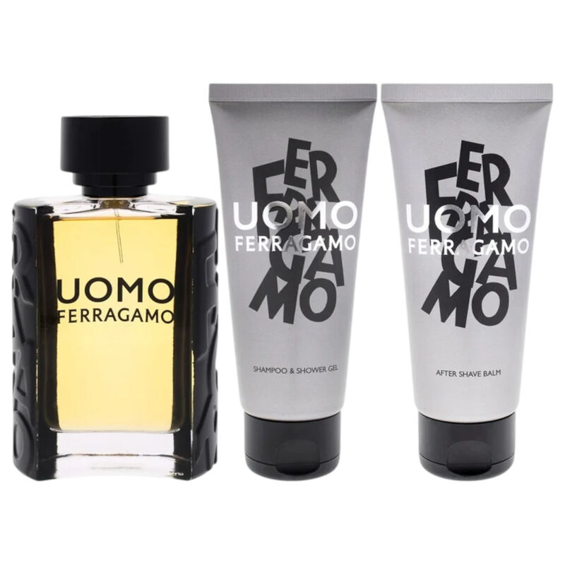 Set Ferragamo Uomo 100ml Edt Spray/shower Gel 1... image number null