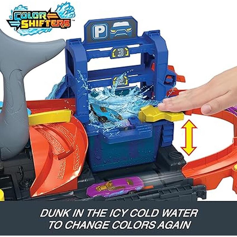 Hot Wheels City Pista de Juguete, Lavado de Aut... image number null