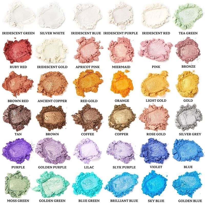 Set De Polvo De Mica Smalltongue, 36 Colores, B... image number null