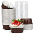 Copas Para Hornear Beasea 235ml, Paquete de 100 Unidades, Color Caf&eacute;