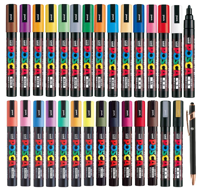 Marcador Posca Pc-5m &ndash; Set De 29 Colores image number null