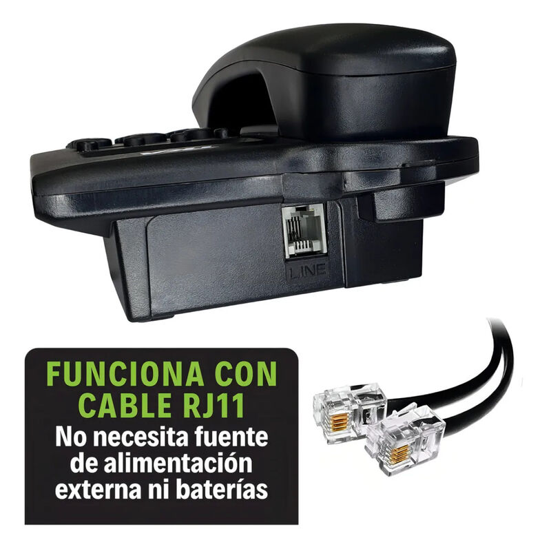 Tel&eacute;fono Al&aacute;mbrico TKA KA-WP200 Casa Oficina Ne... image number null