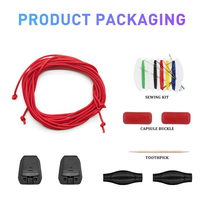 Cordones Uamglsob Rojo 120 cm Kit Quicklace 2 u... image number null