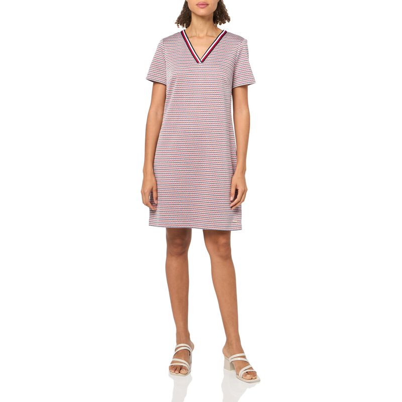 Vestido Tommy Hilfiger Rojo Multicolor image number null