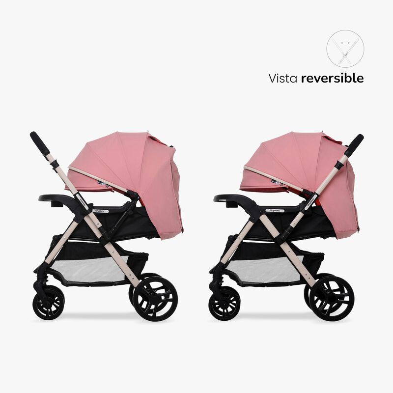 CARRIOLA CON PORTABEBE UNYOTONS K8 ROSA REVERSI... image number null