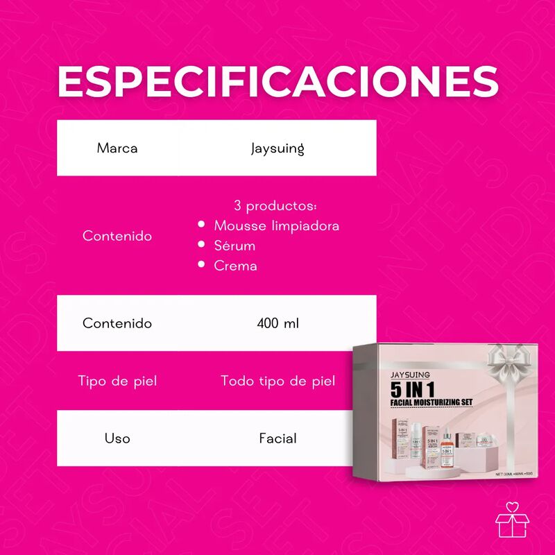Set Serum Crema Limpiador Facial Reafirmante 5 ... image number null