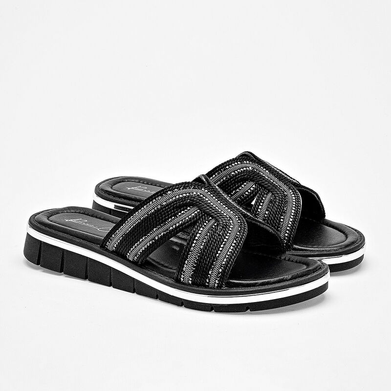 Been Class sandalia piso para mujer negro cod 1... image number null