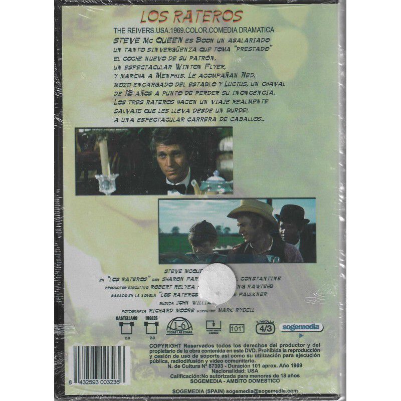 Los Rateros [dvd] (1969) The Reivers image number null
