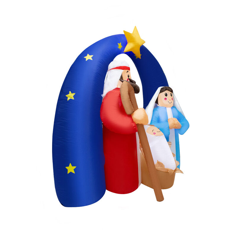 Inflable Navideño Nacimiento Luz Led 1.80 Mts image number null