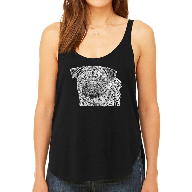 Tank Top Holgado Word Art Para Mujer - Cara de ... image number null