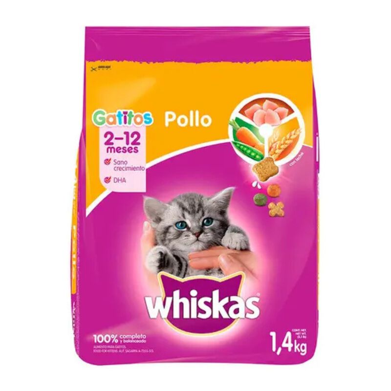 Alimento Seco Para Gatos Whiskas Gatitos Pollo ... image number null