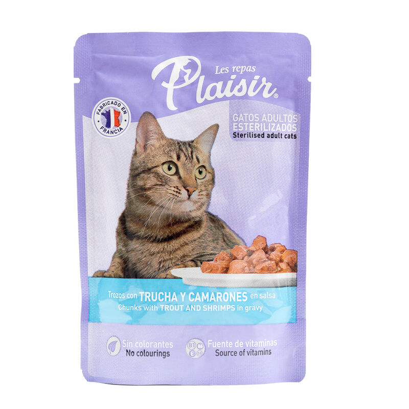 Plaisir Pouche Gato Trucha Camarones 85  g image number null