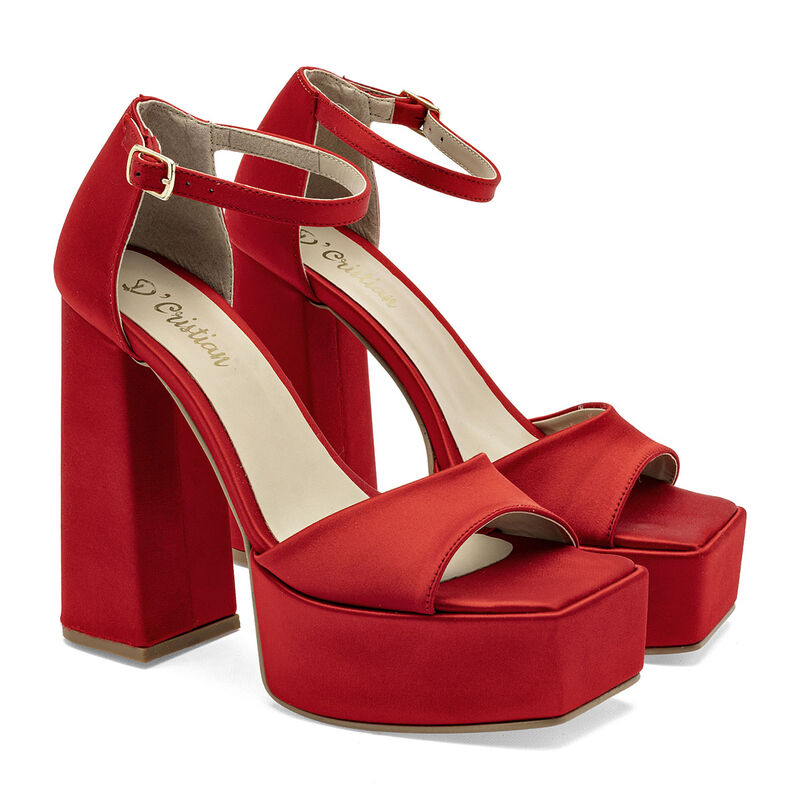 D'cristian Sandalia Rojo Para Mujer 148191ce image number null