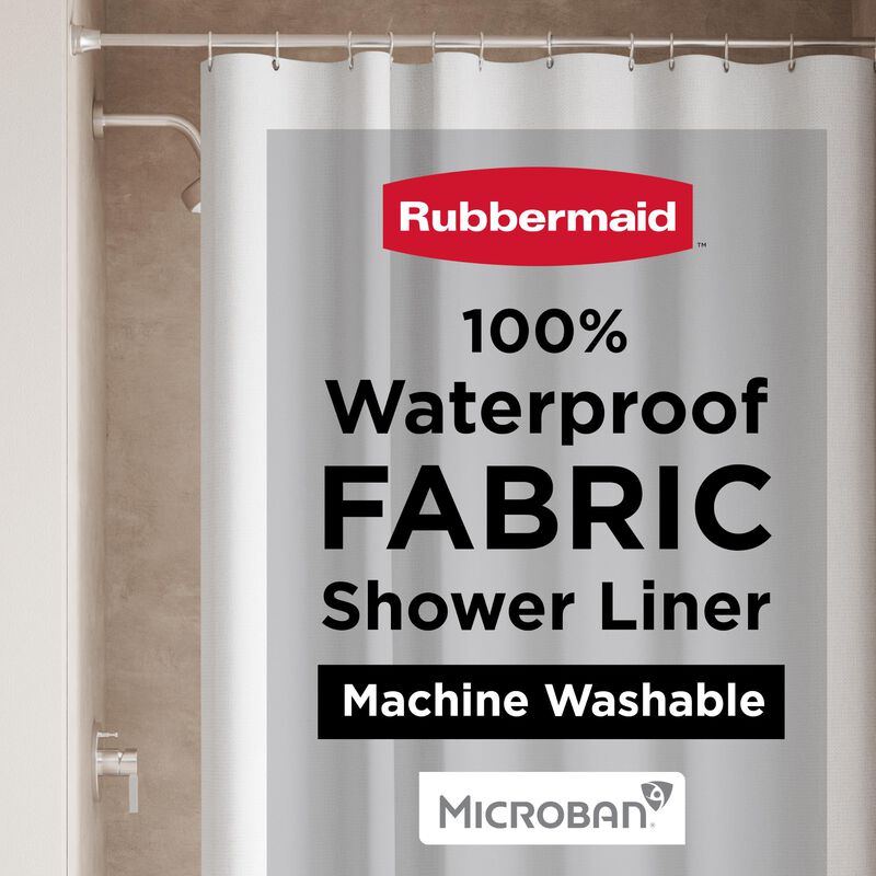 Forro De Ducha Rubbermaid 178x183 Cm Blanco Imp... image number null
