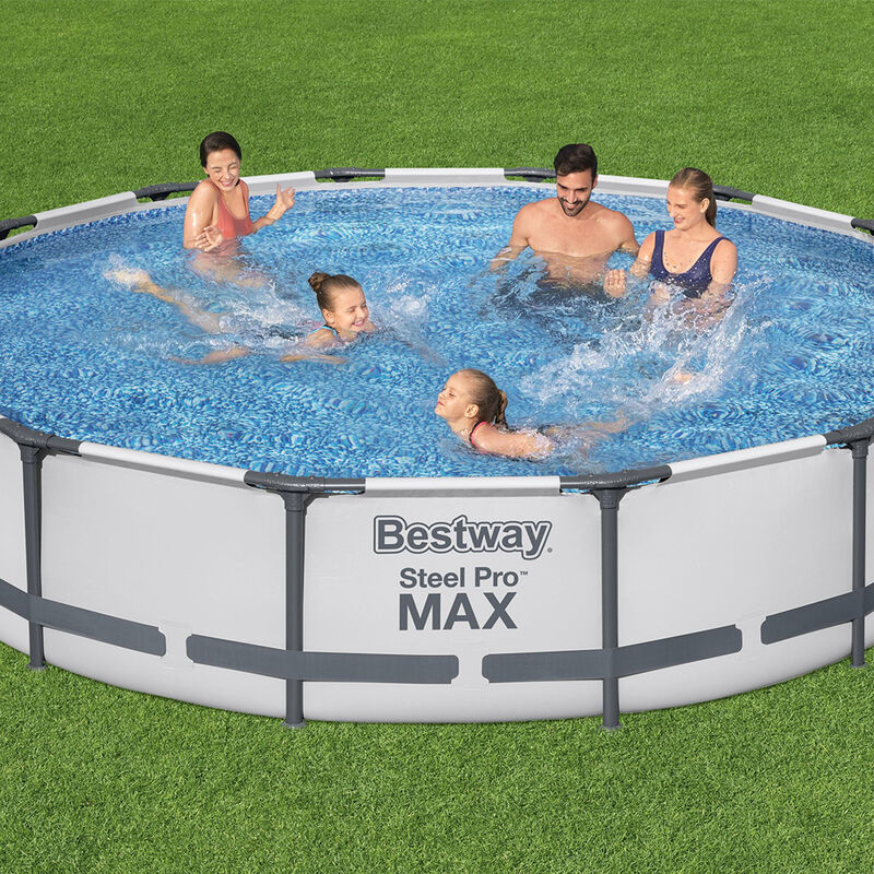 Alberca Circular Estructural Bestway Gris 427 C... image number null
