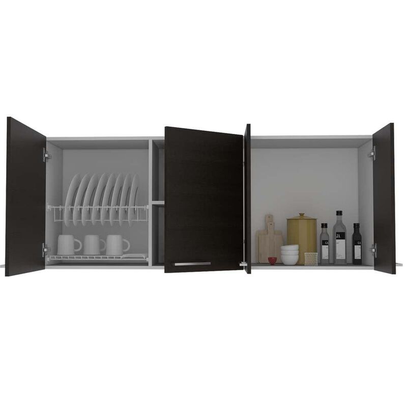 Gabinete Superior Ursa color Blanco y Wengue Vi... image number null