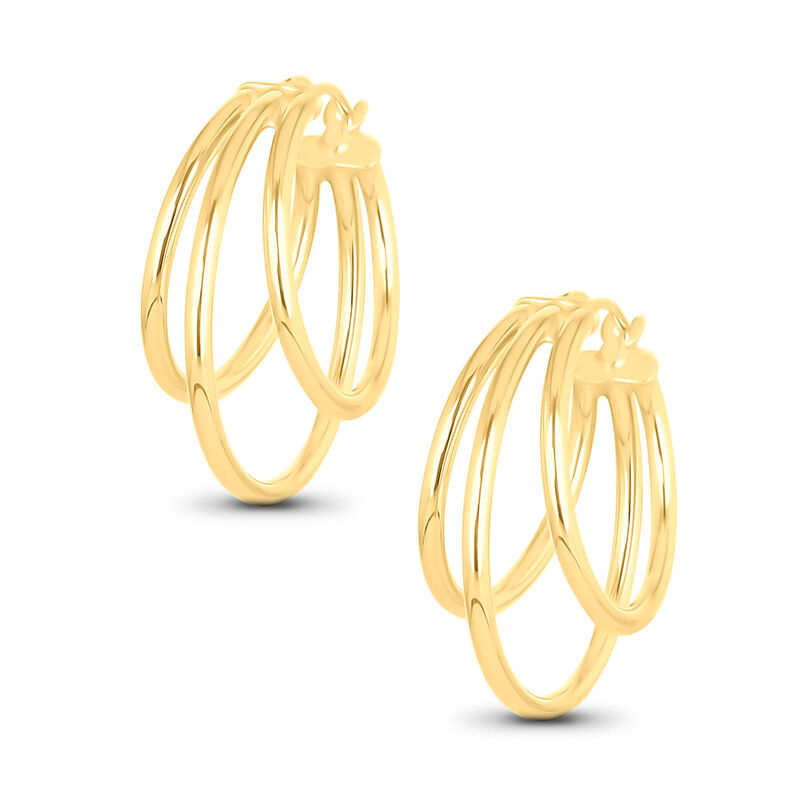 Arracadas De Oro Amarillo 14k (24mm Aprox) image number null