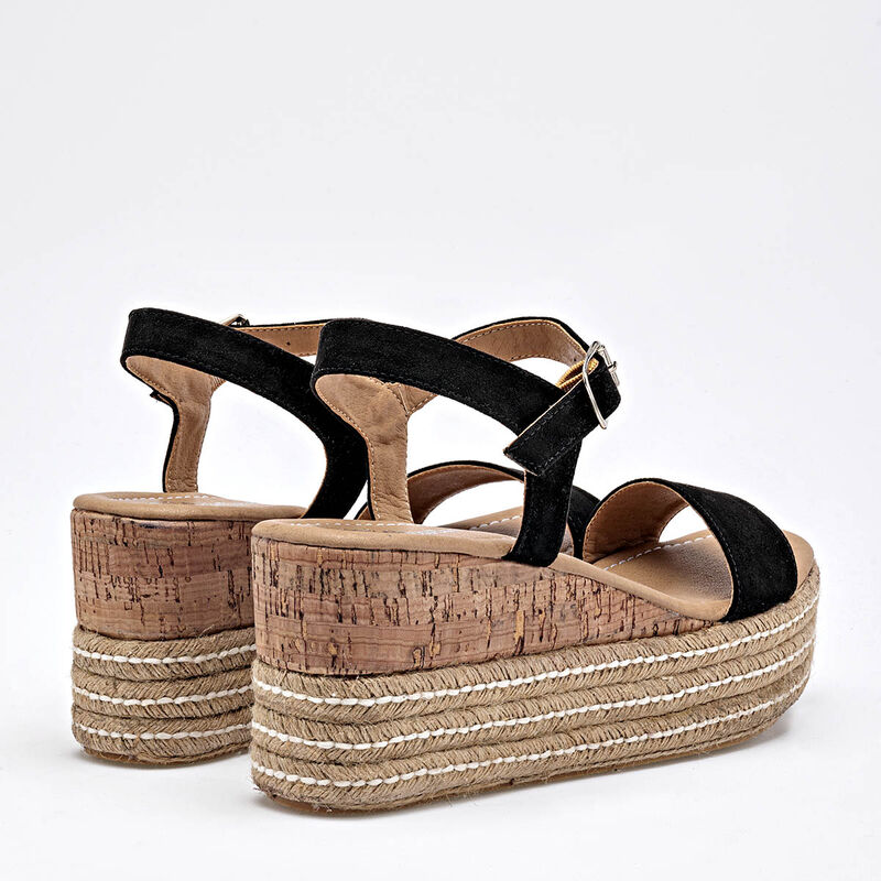 D'Cristian Sandalia para mujer negro image number null