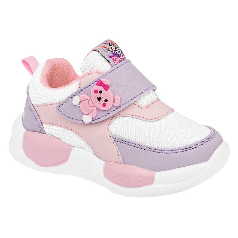 Borreguis Tenis para bebé niña blanco lila rosa image number null