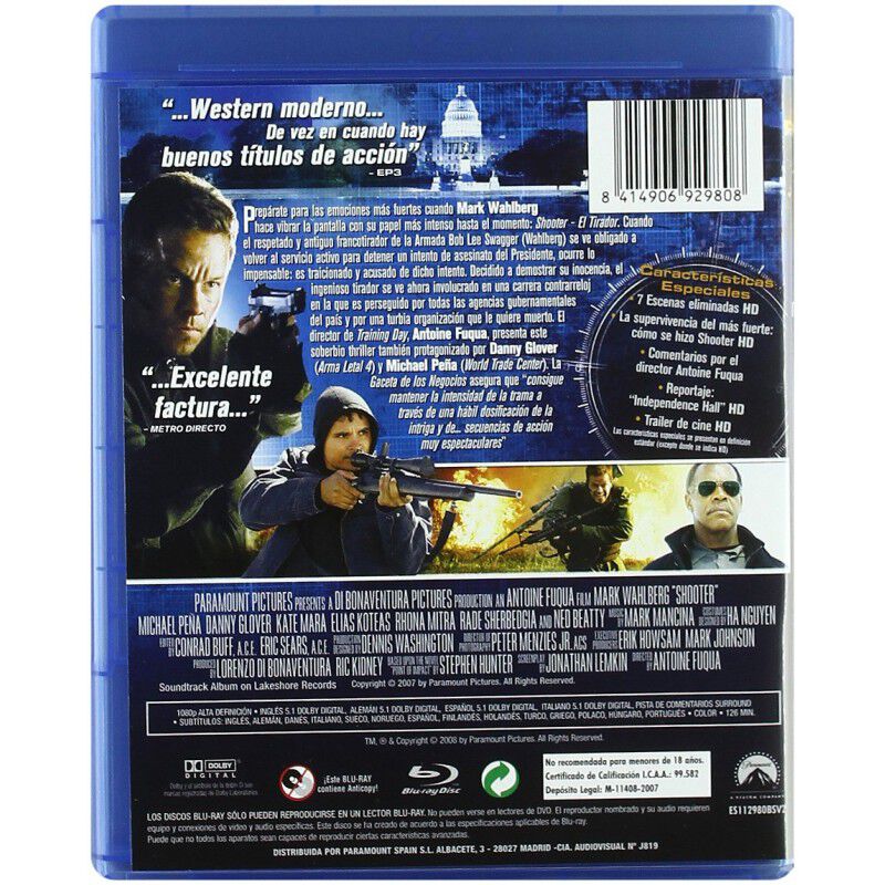 Shooter: El Tirador (blu-ray) image number null