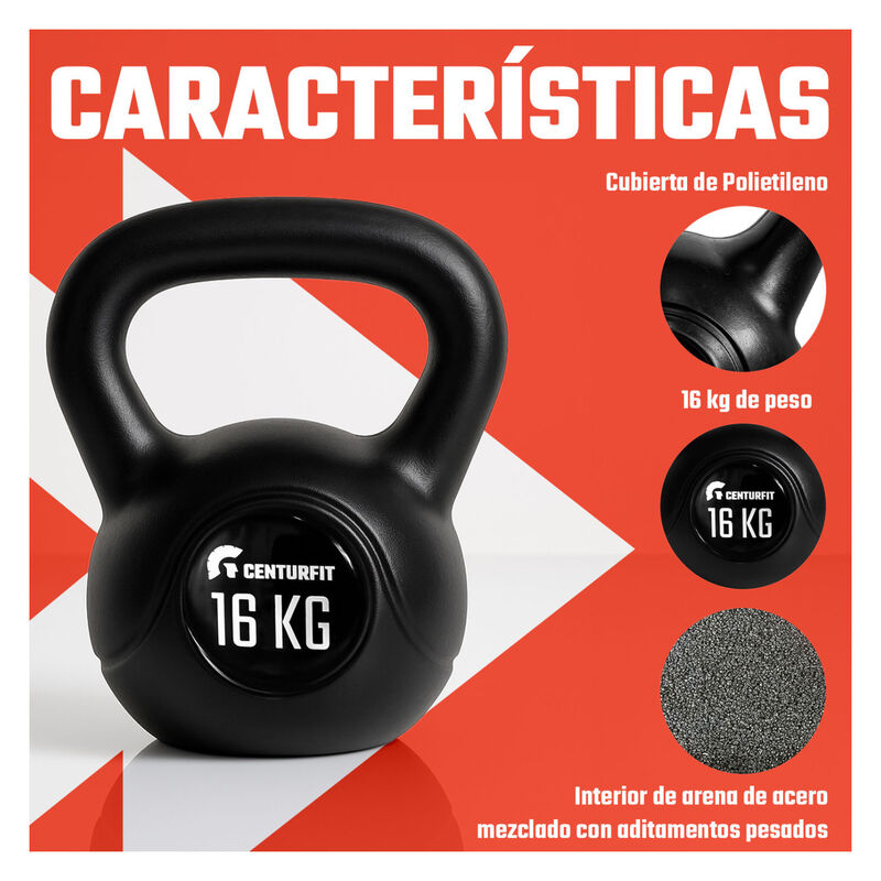 Pesa Rusa Kettlebell 16kg 35lb Cross Fitness Gi... image number null
