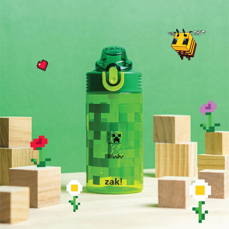 Botella De Agua Zak Designs Sage Minecraft Kids... image number null