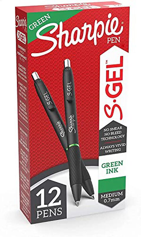 Bol&iacute;grafos De Gel Sharpie 0,7 mm Verde - Paquet... image number null