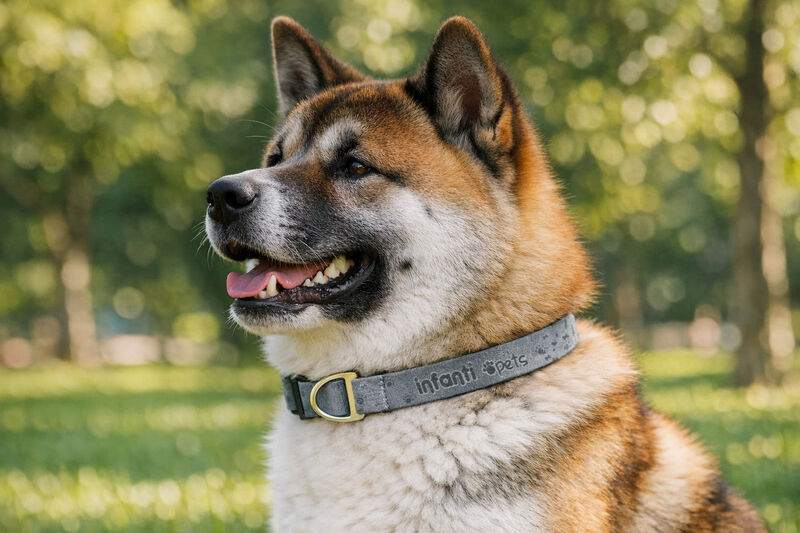 Collar Para Mascotas Metal Mediano Ligero Ajust... image number null