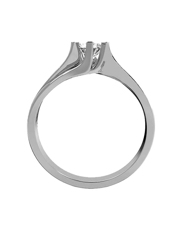 Anillo de Compromiso de 14K con Diamante de Lab... image number null